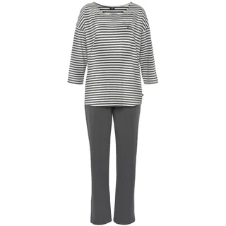 H.I.S. H.I.S Damen Pyjama anthrazit Gr.36/38