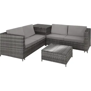 Tectake Siena Loungeset grau/hellgrau