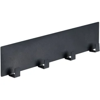 Wenko Magnetische Hakenleiste Ima mit 4 Haken Schwarz
