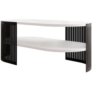 Mirjan24 Fikoli Schwarz/Weiß Metall 50 x 40 x 100 cm