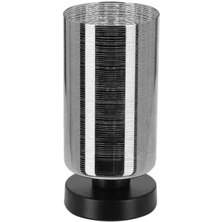 Tischleuchte , Schwarz , Metall , 12x25x12 cm , Lampen & Leuchten, Innenbeleuchtung, Tischlampen, Tischlampen