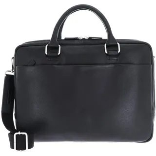 Leonhard Heyden Leder Businesstasche Laptoptasche mit Laptopfach Berlin RV-Aktenmappe 2 Fächer 7212 Schwarz