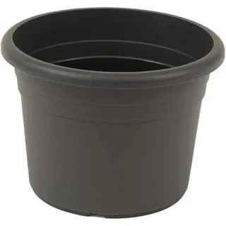 Blumentopf CILINDRO Ø35 24,6cm hoch anthrazit rund Bodenlöcher Pflanzkübel neu