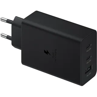 Samsung Power Adapter Trio 65W Schnellladefunktion) ohne Kabel Schwarz