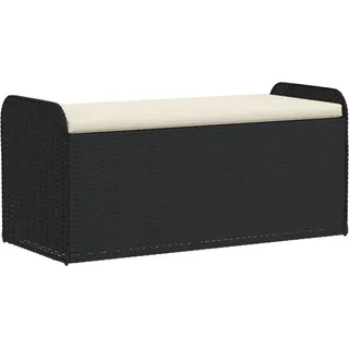 vidaXL Sitzbank 115 x 51 x 52 cm Schwarz