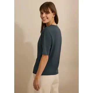 Cecil T-Shirt mit Knopfdetail Cecil slate khaki L