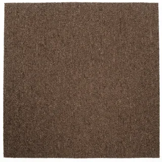 Teppichfliese , Dunkelbraun , Textil , quadratisch , 50x50 cm , Blauer Engel , für Fußbodenheizung geeignet, rutschfest, stuhlrollengeeignet , Teppiche und Böden, Bodenbeläge, Teppichfliesen