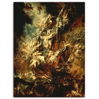 Artland Leinwandbild »Höllensturz der Verdammten I« Dark Fantasy 1 Stk. tlg. auf Holzrahmen gespannt, beige