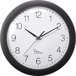 voelkner selection MXP3601B Funk Wanduhr 300 mm x 56 mm Schwarz