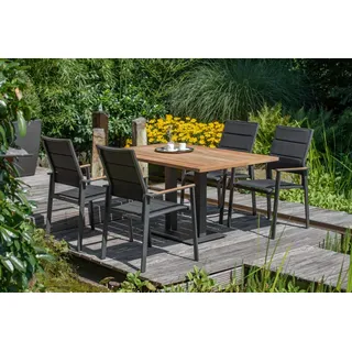 Niehoff Set Bistro, Revent - Das Set besteht aus: 1 Klapptisch Bistro anthrazit, rechteckig, 4 x bzw. 6 x ...