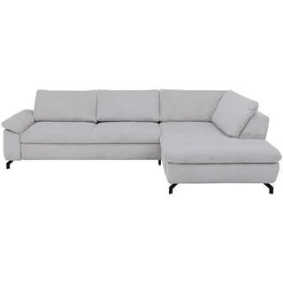 Beldomo Style Ecksofa , Grau , Textil , Ottomane rechts, L-Form , 291x197 cm , Goldenes M , Typenauswahl, Fußauswahl, Stoffauswahl, seitenverkehrt erhältlich, individuell planbar , Wohnzimmer, Sofas & Couches, Wohnlandschaften, Ecksofas