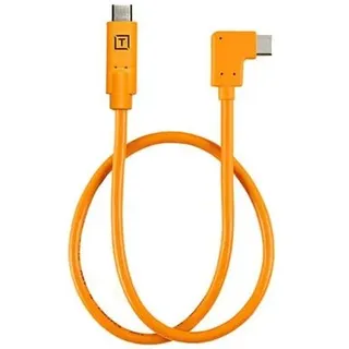 Tether Tools TetherPro Datenkabel USB-C an USB-C Pigtail rechtsgewinkelt 50 cm Orange