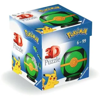 Ravensburger 3D Puzzle Ball Pokémon Pokéball Green 54pcs. 3D Puzzle