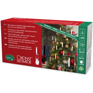 Konstsmide 1901-100 LED-Kerze 10er Set