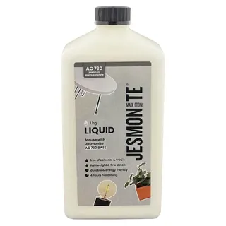 Jesmonite Gießmaterial AC730 Flüssigkeit 1 kg für kreative Projekte - Weiß