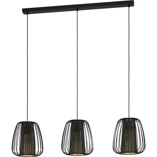 EGLO Curasao 3-flg. 24 cm rund schwarz-gold
