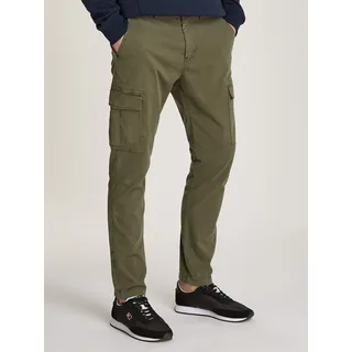 Tommy Jeans Cargohose »TJM AUSTIN LIGHTWEIGHT CARGO« mit bestickten Markenlogo über der Gesäßtasche, grün