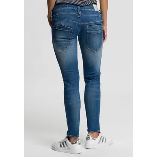 Herrlicher Slim-fit-Jeans »PITCH SLIM ORGANIC«, Vintage-Style mit Abriebeffekten Herrlicher blue sea 879