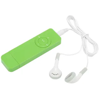 MP3 Player, USB MP3 Player, Schüler MP3-Player, Verlustfreier Sound, Plug in Speicherkarte, Erweiterbar auf Bis zu 64 GB, Nicht Im Lieferumfang Enthalten, für Studentengeschenke(Grün)