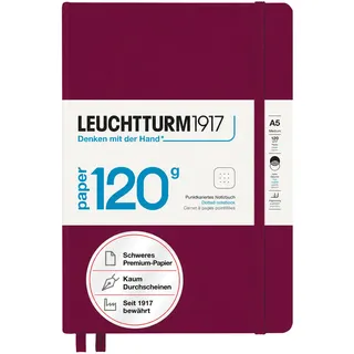 Leuchtturm1917 Notizbuch Paper Edition A5 Rot/dotted