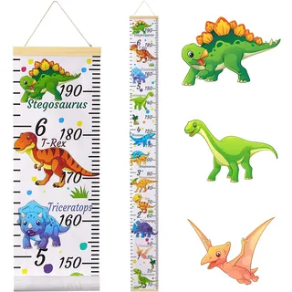 Beinou Wachstum Messlatte Wandbehang Dekorative Messlatten für Kinder Messleiter Lineal Messtabelle für Baby Kinderzimmer 7.9'' x 79'' Giraffe