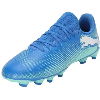 Future 7 Play FG/AG Jr HYPERLINK Blue-Mint-Puma White, 32 - 32