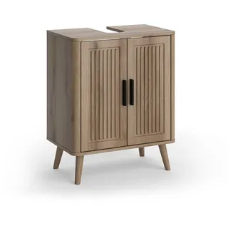 Vicco Waschbeckenunterschrank Skara 48 x 60 cm Braun