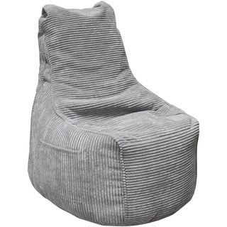 Carryhome Sitzsack , Hellgrau , Textil , 270 l , Füllung: Styroporkugeln , 85x100x85 cm , Indoor, Reißverschluss , Wohnzimmer, Sessel, Sitzsäcke