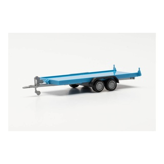 HERPA PKW transportanhänger hellblau 052450-002 H0