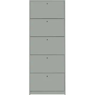Mäusbacher Flap Schuhschrank mit 5 Klappen 60x168x16 cm