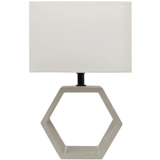 Xxxl Tischleuchte , Beige , Stein , 22.5x35x22.5 cm , Lampen & Leuchten, Innenbeleuchtung, Tischlampen, Tischlampen