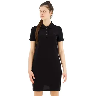 Lacoste Stretch Cotton Pique Kurzes Kleid - Black - 38