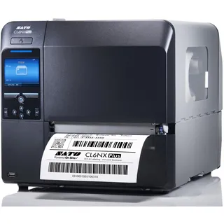 SATO Etikettendrucker CL6NX Plus with Dispenser incl. Liner Rewinder, RTC, WLAN ...