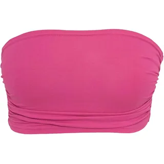 Urban Classics Damen Ladies Bandeau Top Bandeau Top,, per pack Pink (fuchsia 00106), X-Small(Herstellergröße: XS)