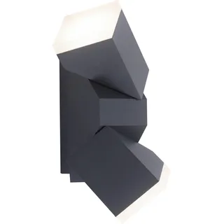 Paul Neuhaus Außenwandleuchte Aluminium, Metall, Stahl 14x22x11,1 cm 1 Stk. grau