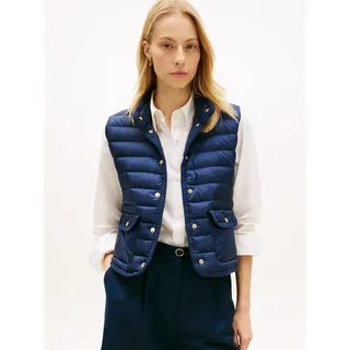 Tommy Hilfiger Steppweste "FEMININE LW DOWN VEST" mit aufgesetzten Taschen, schwarz night navy