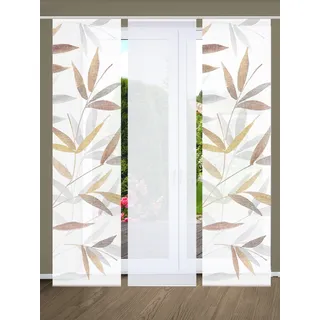 home in green Schiebegardine »RANDOW« Paneelwagen 3 Stk. tlg. SET DIGITALDRUCK,BAMBUSOPTIK RECYCELT, bunt