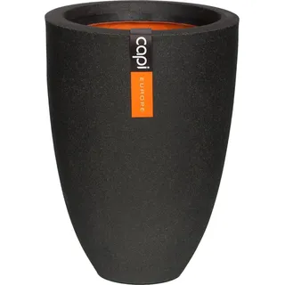 Capi Pflanztopf Smooth elegant tief Ø 36 cm x 48 cm Schwarz