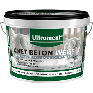 Ultrament Knet Beton Modelliermasse 2,5 kg Weiß