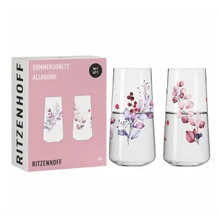 Ritzenhoff & Breker RITZENHOFF Universalglas Sommersonett Set mit 2 Stück Inhalt je 614 ml