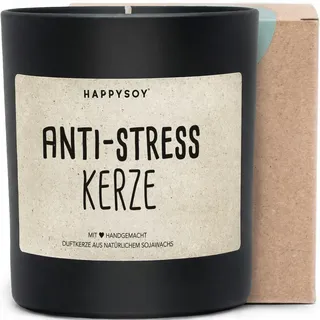 Anti-Stress Kerze - Duftkerze mit Spruch als liebevolles Geschenk zur Aufmunterung für Kollegin, Freundin, Mama, Kerze im Glas mit blumigem Duft