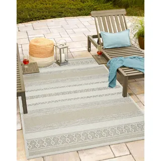 The CarPET Teppich »Calgary«, rechteckig, 1 mm Höhe, moderner robuster In und Outdoor Teppich beige 140 cm