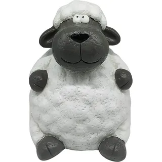 Deko-Figur Schaf 29 cm Schwarz-Weiß