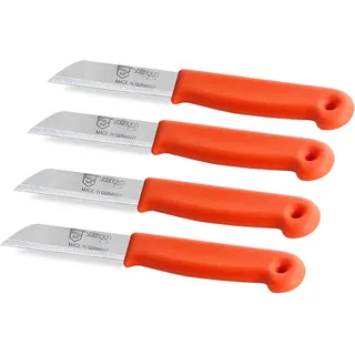 Obstmesser aus Solingen Gemüsemesser Set Universal Messer Klein Groß Made in Germany Schälmesser mit Scharfer Glatter Messerklinge aus Rostfreiem Edelstahl Küchenmesser Ergonomischer Griff (4, Kurz)