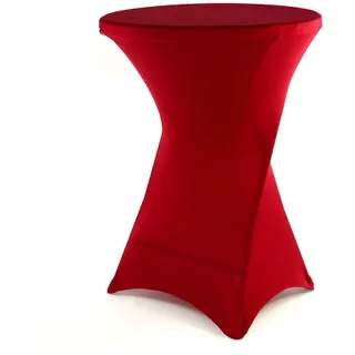 Gartentisch VCM "Stretchhusse für Stehtische", rot, B:80cm T:80cm, Tische, Gartentisch