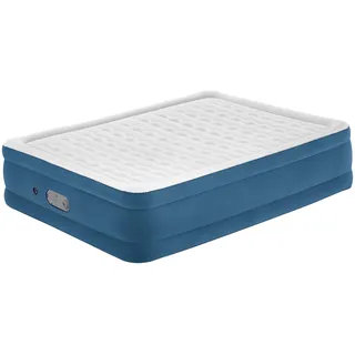 BESTWAY AlwayzAire Doppelluftbett mit Doppelpumpe, 203x152cm Gästebett - Blau