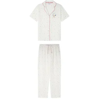 Women'secret Long Pyjama Multilicense Lucky Love Snoopy für Damen, Rosa, 36