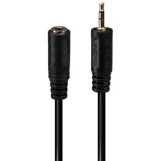 Lindy Audioadapterkabel 2,5mm Klinken-Stecker / 3,5mm Klinken-Buchse 0,20m (35698)