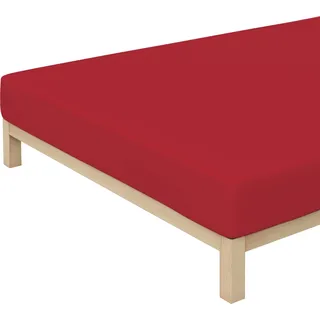 Premium Baumwolle 90 x 190 - 100 x 220 cm red deep