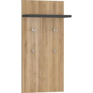 PLACES OF STYLE Garderobenpaneel »Onyx« (H/B/T): 109/55,6/21,8cm, UV lackiert in modernem Hochglanz, grau